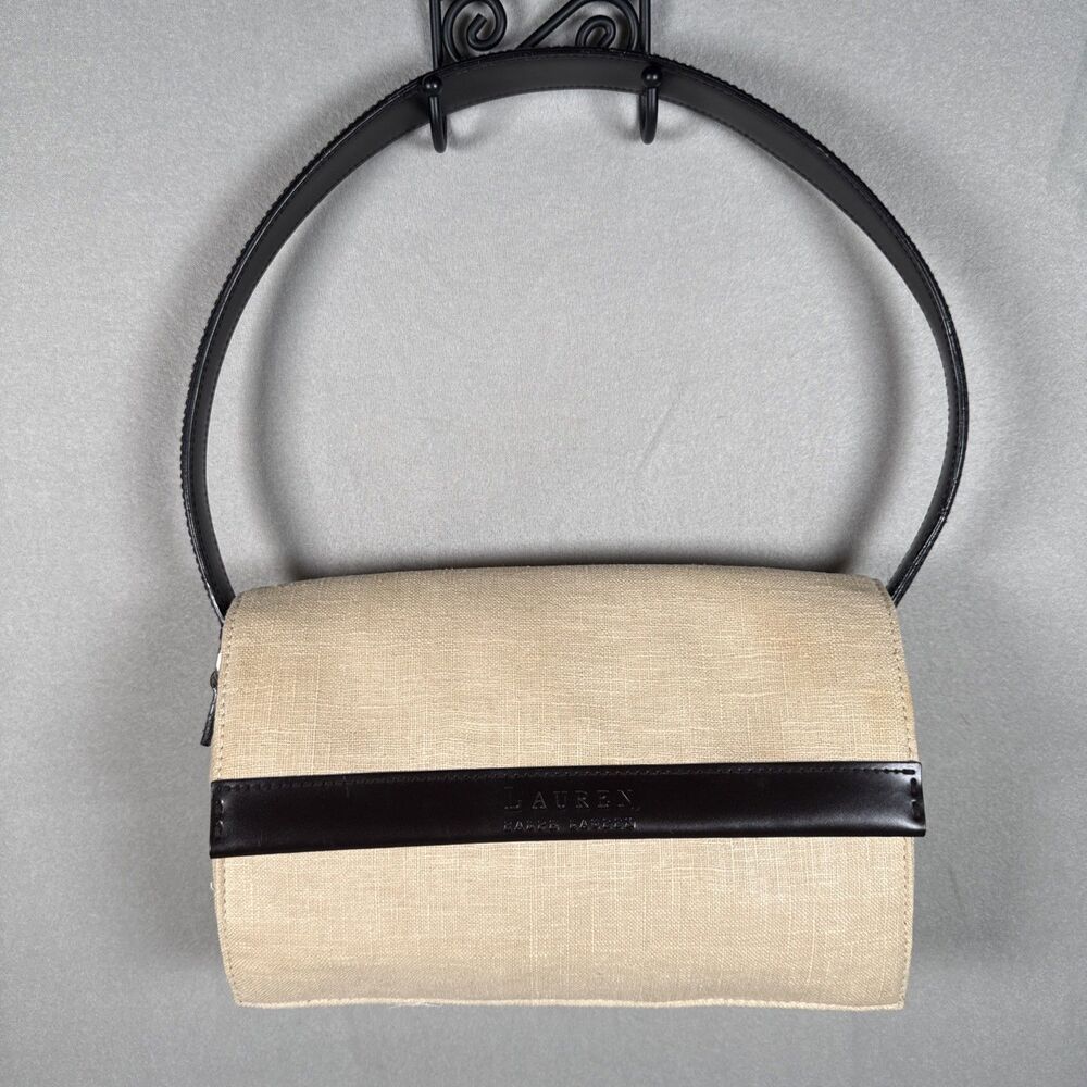 Lauren Ralph Lauren Purse Medium Hand bag Linen Beige